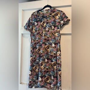 Jonathan Martin Pink and Blue Casual Polo Collar Sundress - Size 9 Juniors